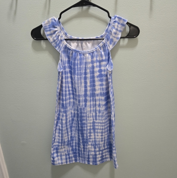 Girls Blue and White Tie-Dye Summer Dress EUC - Picture 1 of 4